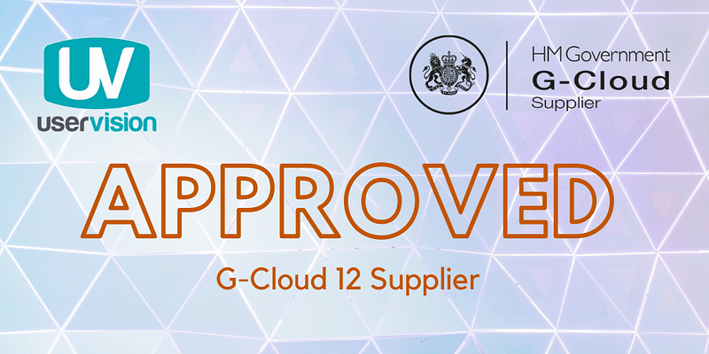 User Vision G-Cloud 12 Approved Supplier